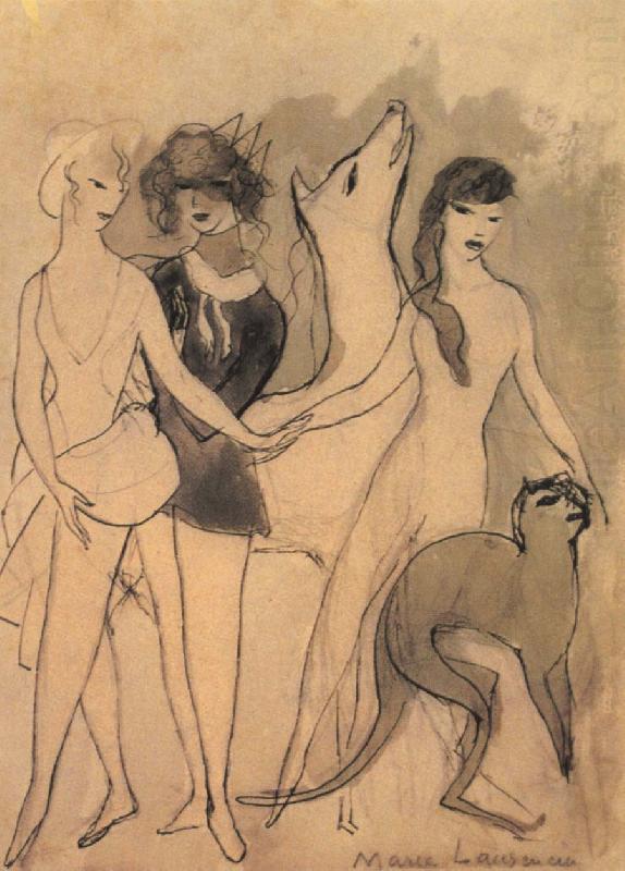 Marie Laurencin Deer,cat and three woman china oil painting image